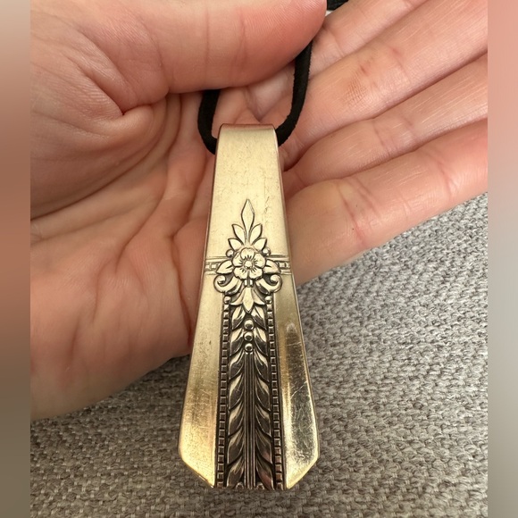Handmade Silverware Necklace - Picture 5 of 7